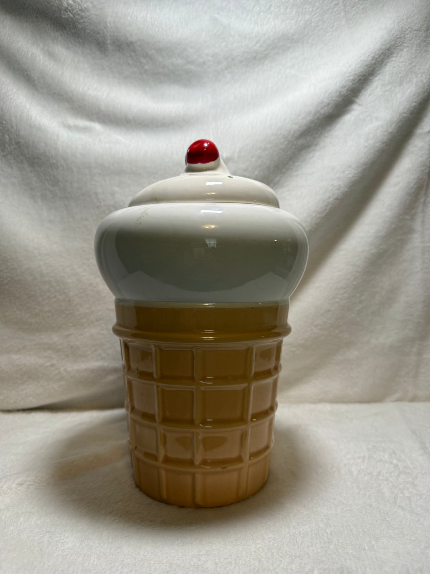 Vanilla Ice Cream Cone Cookie Jar