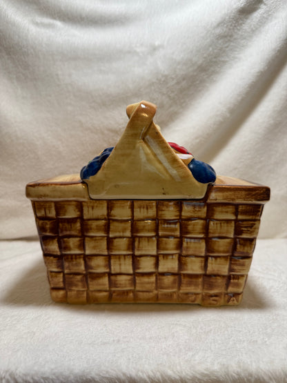 Picnic Basket Cookie Jar