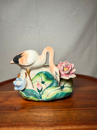 Art Deco style Flamingo Planter
